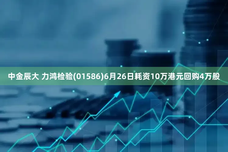 中金辰大 力鸿检验(01586)6月26日耗资10万港元回购4万股